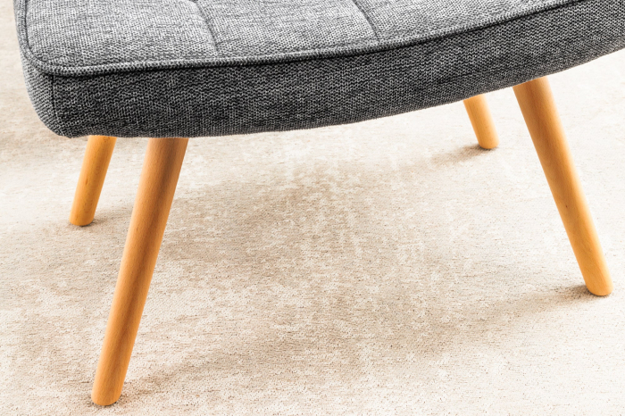 Scaun SCANDINAVIA din material texturat gri, 40 cm [8]