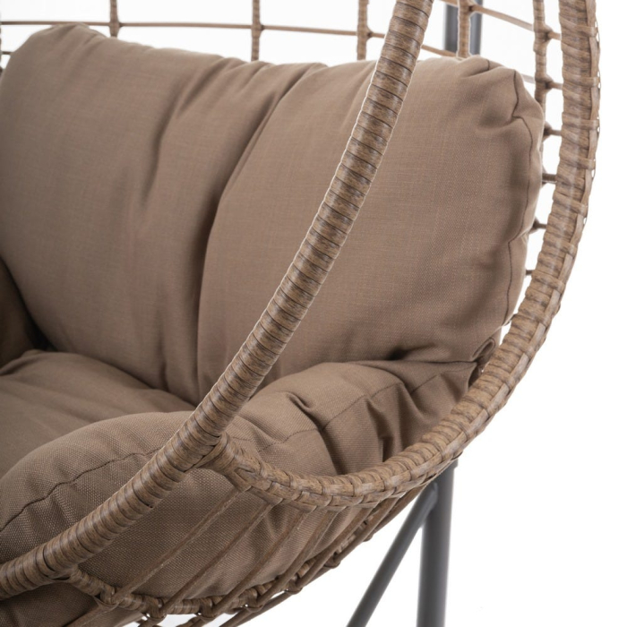 Scaun de exterior suspendat din rattan 105 x 113 x 64 cm [4]