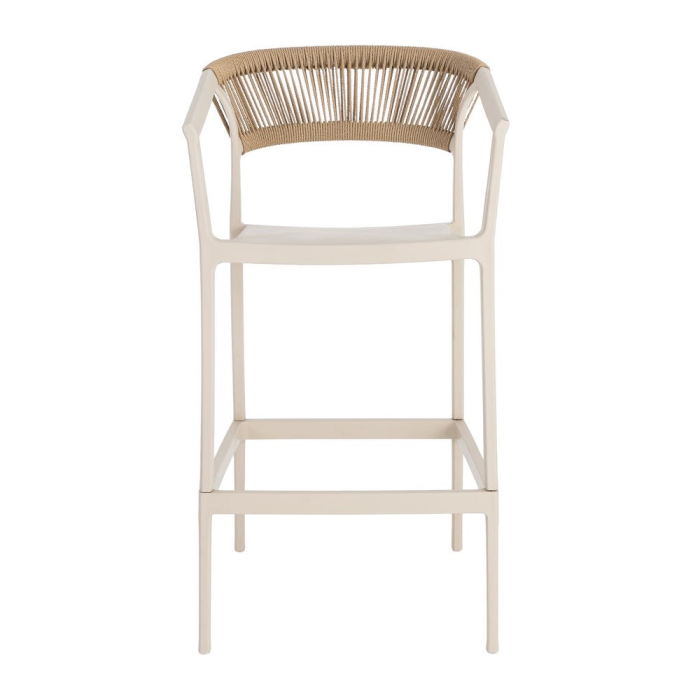 Scaun bar de exterior din polipropilenă  55,80 x 59,80 x 104,50 cm [4]