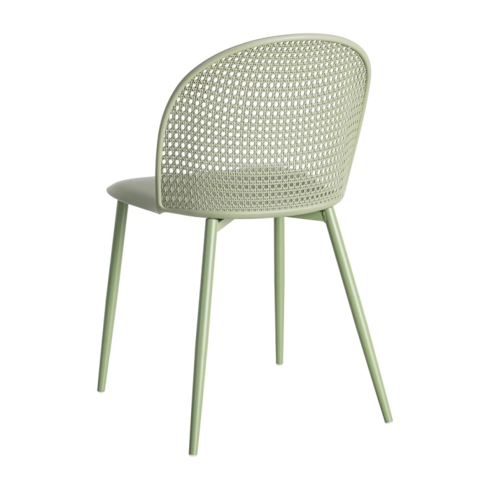 Scaun de exterior verde din metal  51 x 46 x 80 cm [6]