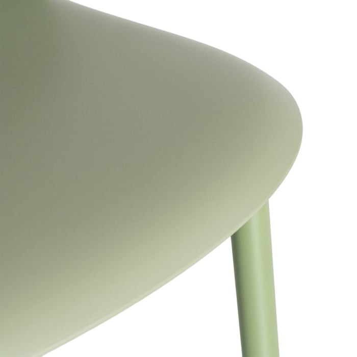 Scaun de exterior verde din metal  51 x 46 x 80 cm [10]