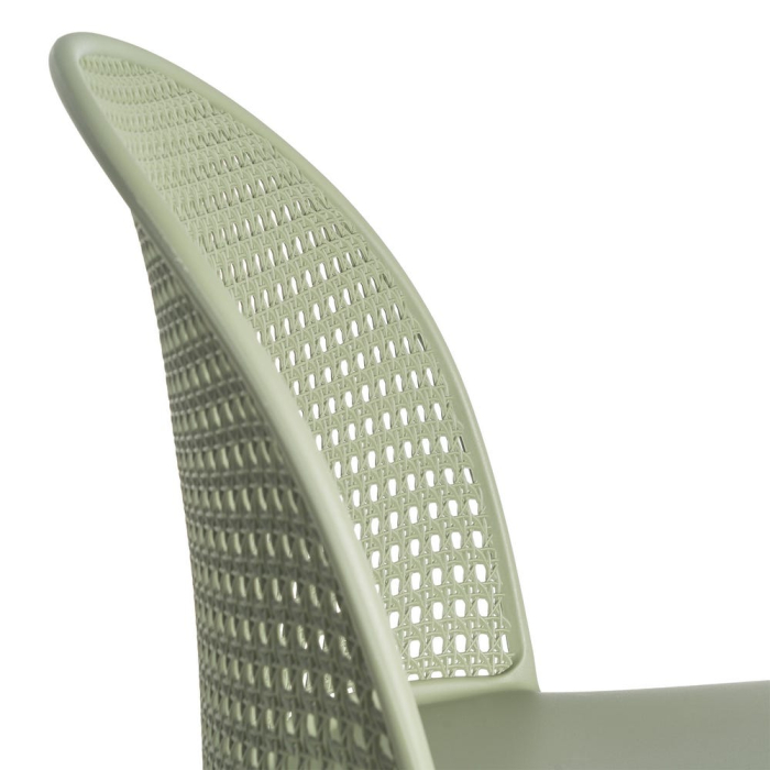 Scaun de exterior verde din metal  51 x 46 x 80 cm [8]