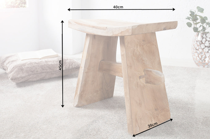 Scaun ZEN din lemn de tec, 40 cm [8]