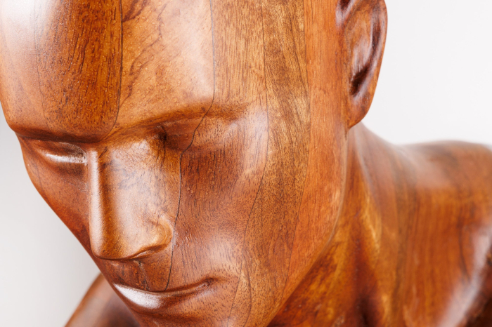 Sculptură de perete SOUL 60 cm lemn de mango maro [7]