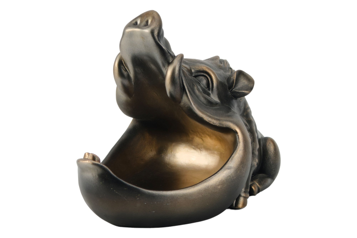 Sculptură decorativă WARTHOG 30 cm din bronz cu compartiment de depozitare [4]