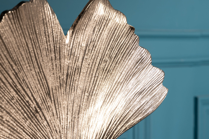Sculptură Deration FRUNZĂ DE GINKGO 44 cm argint [6]