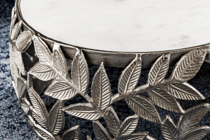 Set 2 masute de cafea ABSTRACT LEAF cu blat din marmura, 54-68 cm [6]