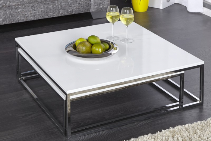 Set 2 masute New Elements cu blat din MDF si picioare din metal [3]
