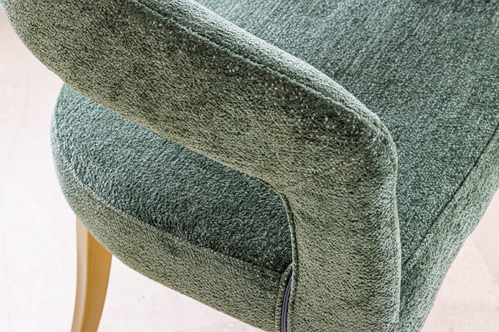 Set 2 scaune BOUTIQUE din material texturat verde [7]