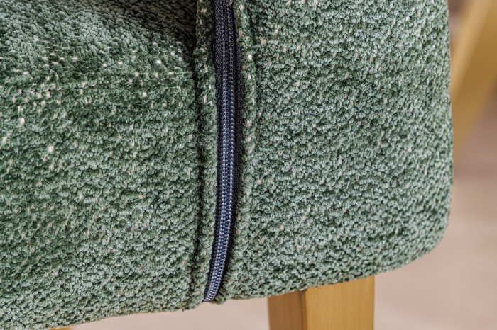 Set 2 scaune BOUTIQUE din material texturat verde [9]