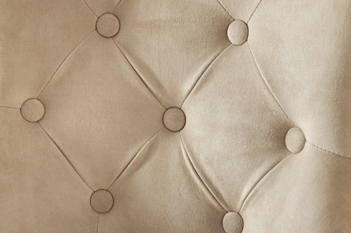 Set 2 scaune CASTLE din catifea bej si accesoriu in forma de cap de leu [7]