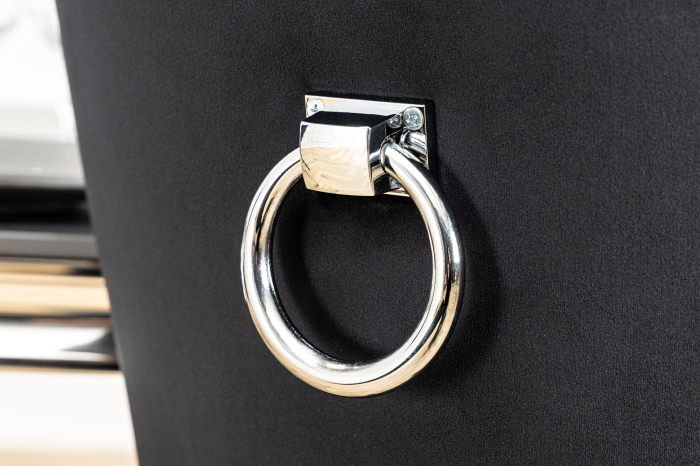 Set 2 scaune CASTLE din catifea neagra [4]