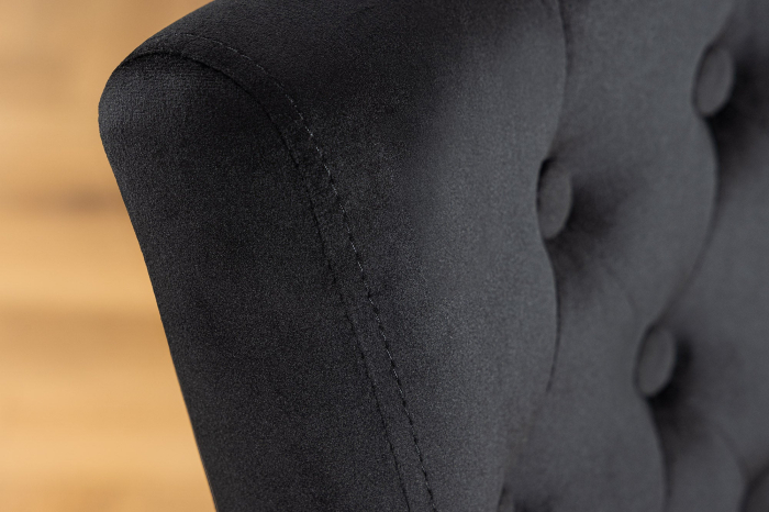 Set 2 scaune CASTLE din catifea neagra [4]