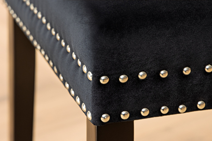 Set 2 scaune CASTLE din catifea neagra [8]