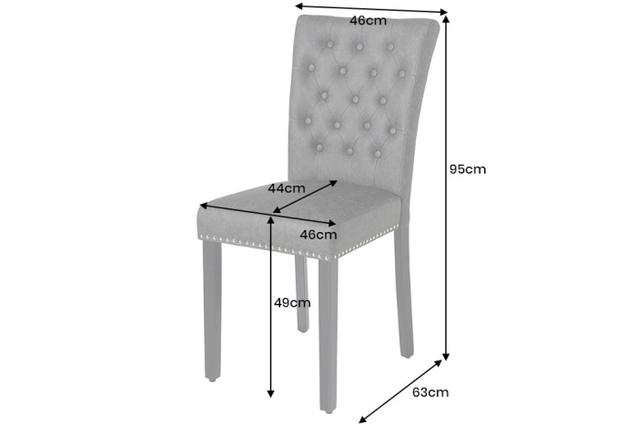 Set 2 scaune CASTLE din catifea neagra [9]