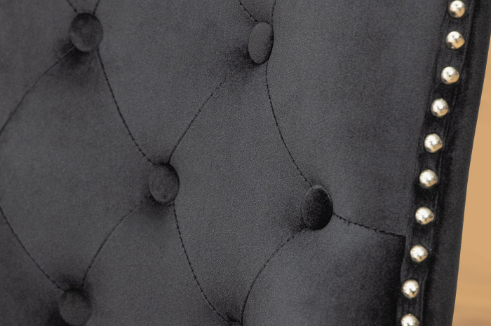 Set 2 scaune CASTLE din catifea neagra [7]