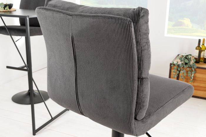 Set 2 scaune de bar COMFORT gri, 64-85 cm [9]