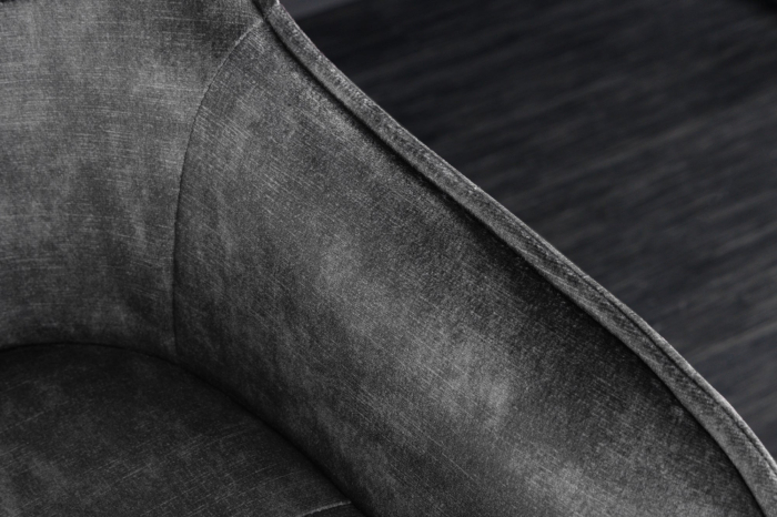 Set 2 scaune de bar EUPHORIA din catifea gri, 74 cm [5]