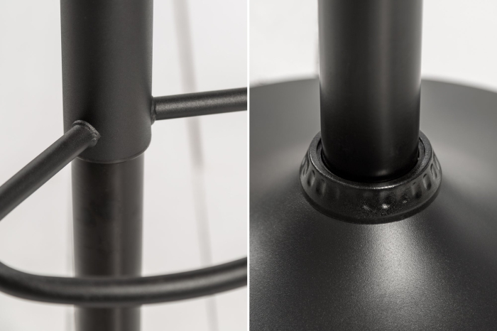 Set 2 scaune de bar PORTLAND din catifea galben mustar, 88-109 cm [7]