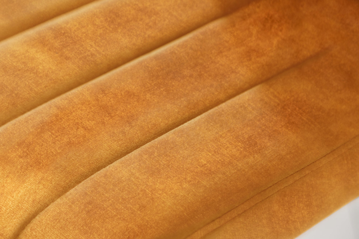 Set 2 scaune de bar PORTLAND din catifea galben mustar, 88-109 cm [5]