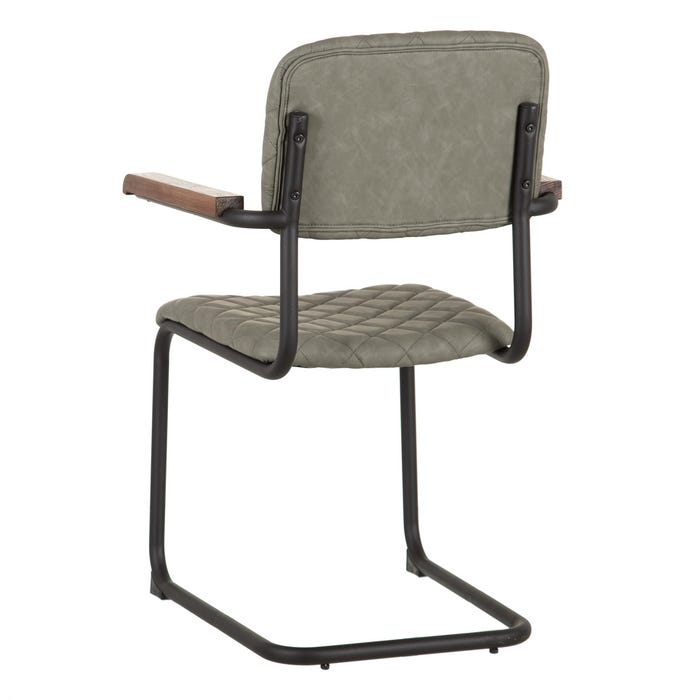 Set 2 scaune din metal și piele 47 X 52 X 87 CM [3]