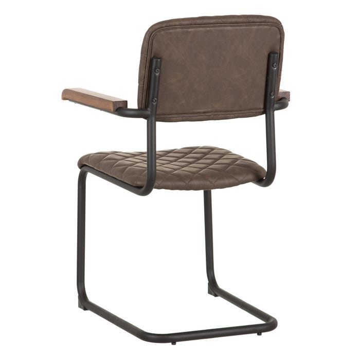 Set 2 scaune din metal și piele 47 X 52 X 87 CM [5]