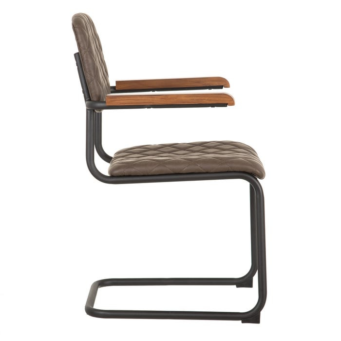 Set 2 scaune din metal și piele 47 X 52 X 87 CM [4]