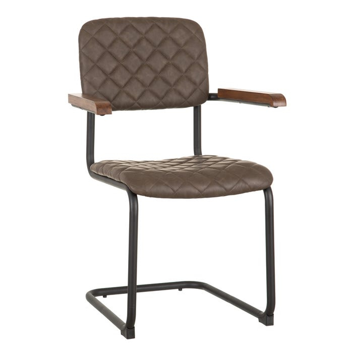 Set 2 scaune din metal și piele 47 X 52 X 87 CM [1]