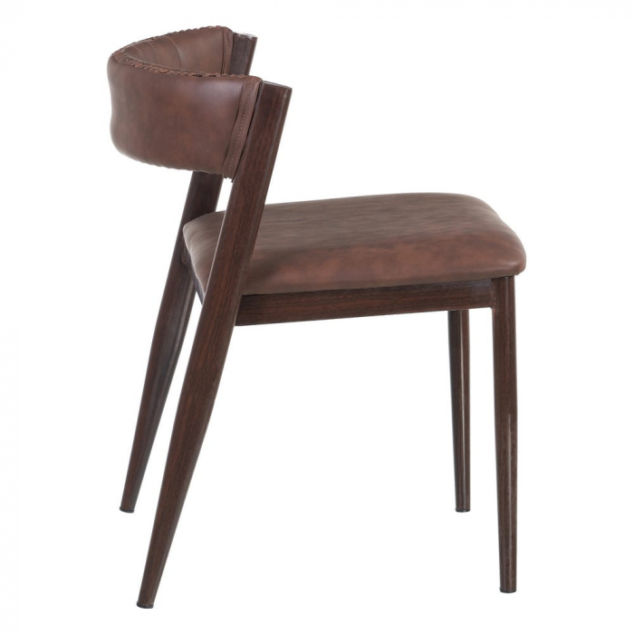 Set 2 scaune din metal și piele 51 X 55 X 72 CM [4]