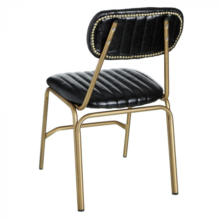 Set 2 scaune din metal și piele 51 X 55 X 72 CM [3]