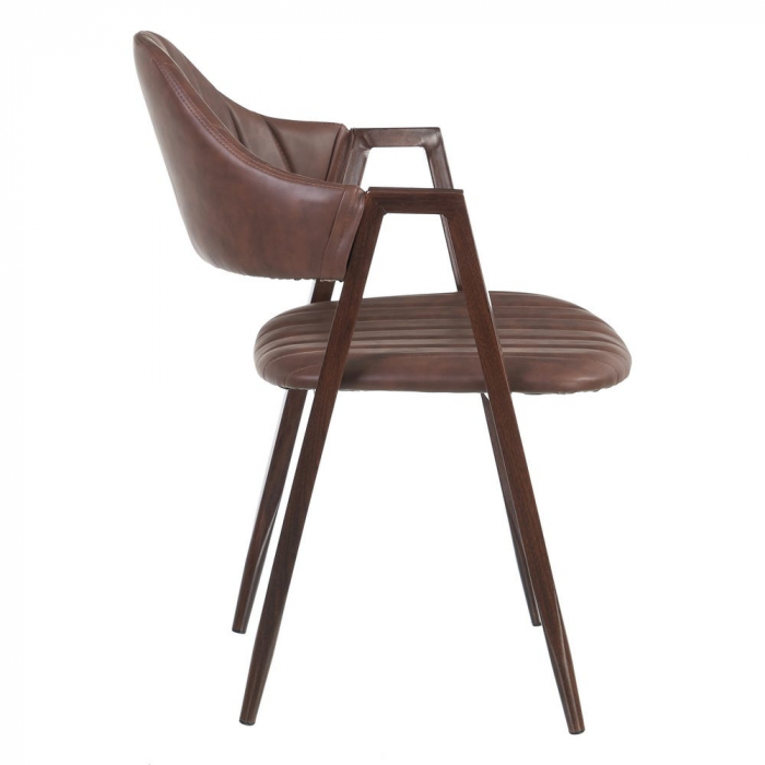 Set 2 scaune din metal și piele 51 X 58 X 78 CM [4]