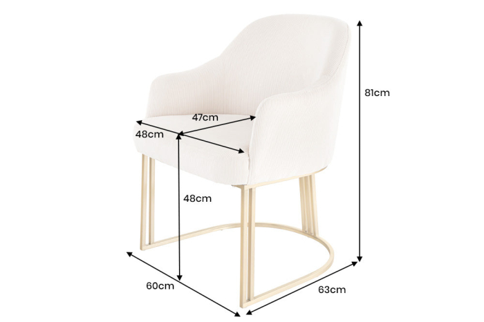 Set 2 scaune EXTRAVAGANCIA bej [10]