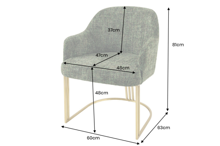 Set 2 scaune EXTRAVAGANCIA din chenille verde inchis [11]