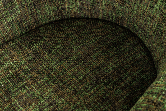 Set 2 scaune EXTRAVAGANCIA din chenille verde inchis [7]