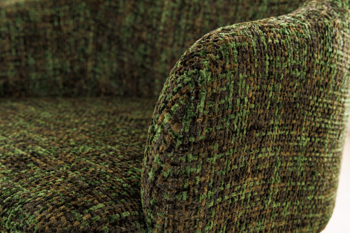 Set 2 scaune EXTRAVAGANCIA din chenille verde inchis [5]