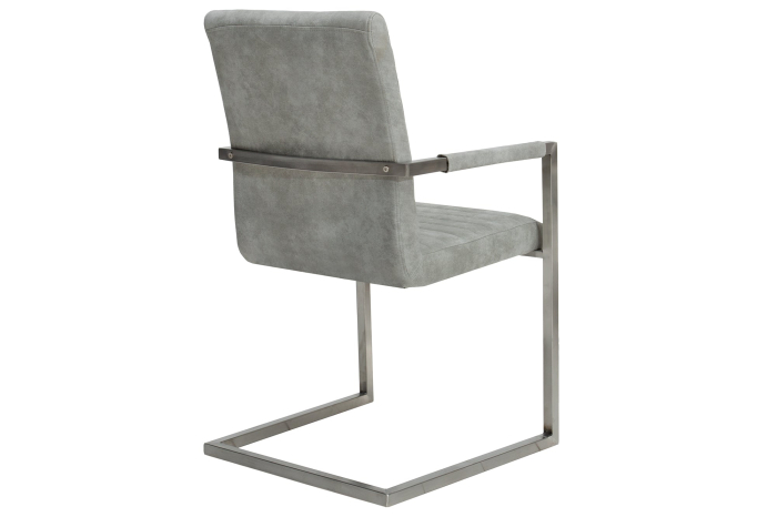 Set 2 scaune LOFT din microfibra gri beton  [5]