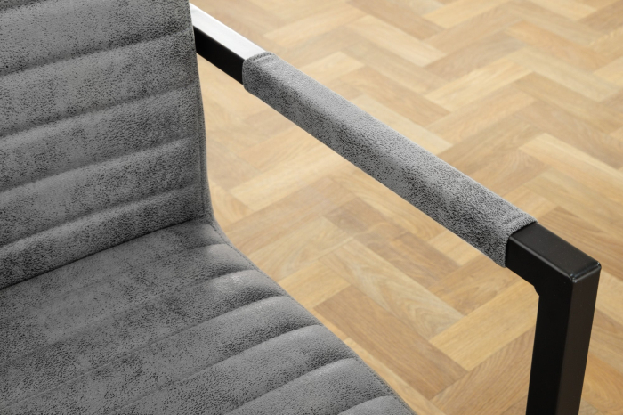 Set 2 scaune LOFT din microfibra vintage gri [8]