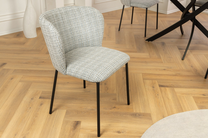 Set 2 scaune LYON din tesatura boucle [3]