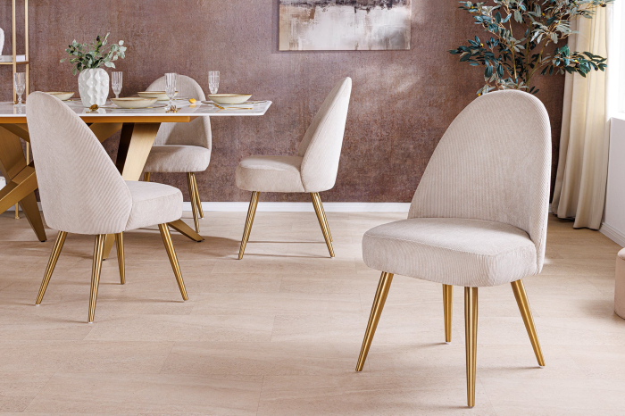 Set 2 scaune MIA CASA bej [2]