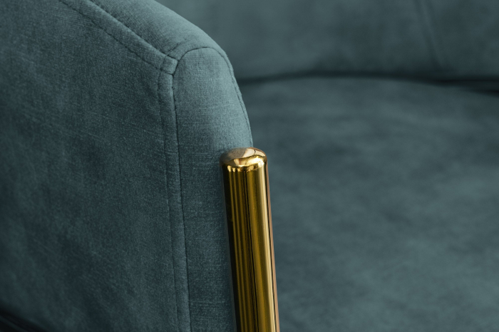 Set 2 scaune NOBLESSE din catifea turquoise [7]