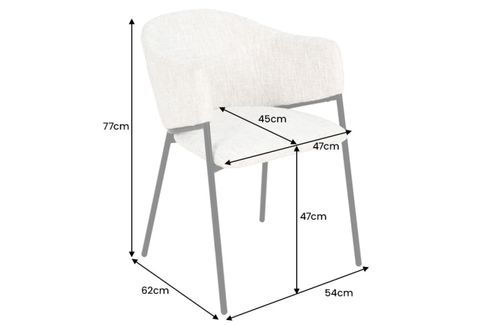 Set 2 scaune NOBLESSE gri [10]