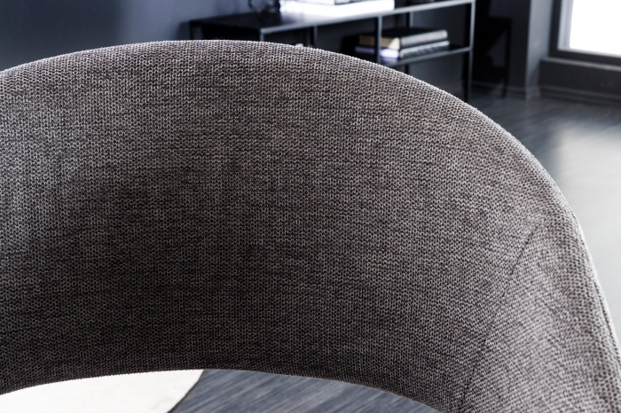 Set 2 scaune NORDIC STAR din material texturat gri [5]