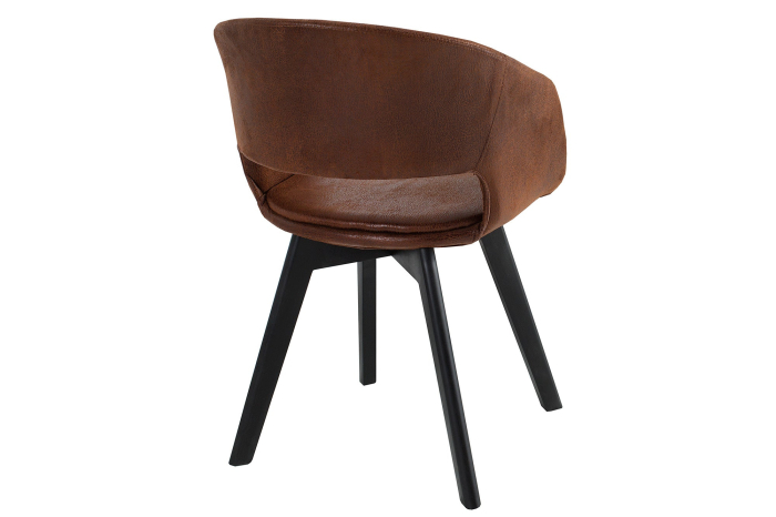 Set 2 scaune NORDIC STAR din microfibra maro [5]