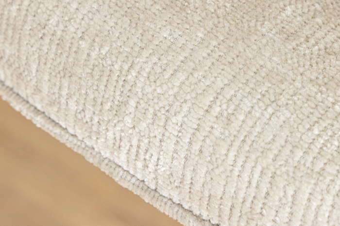 Set 2 scaune rotative AVIGNON 360° din chenille sampanie  [9]