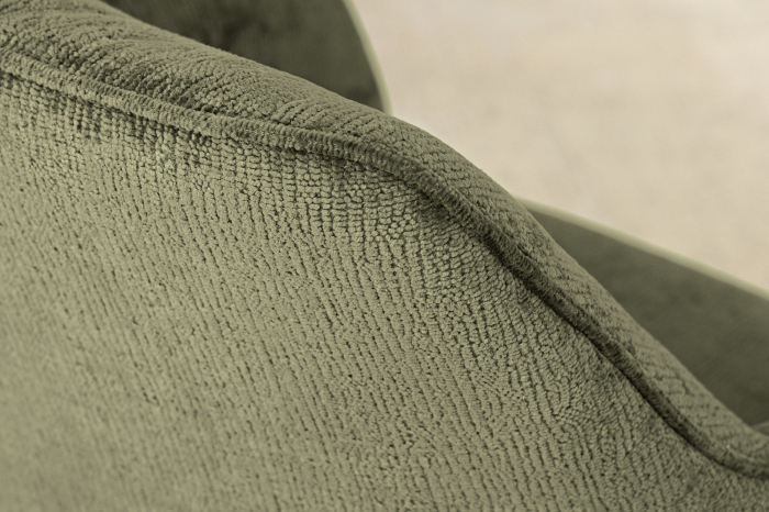 Set 2 scaune rotative AVIGNON 360° din chenille verde  [8]