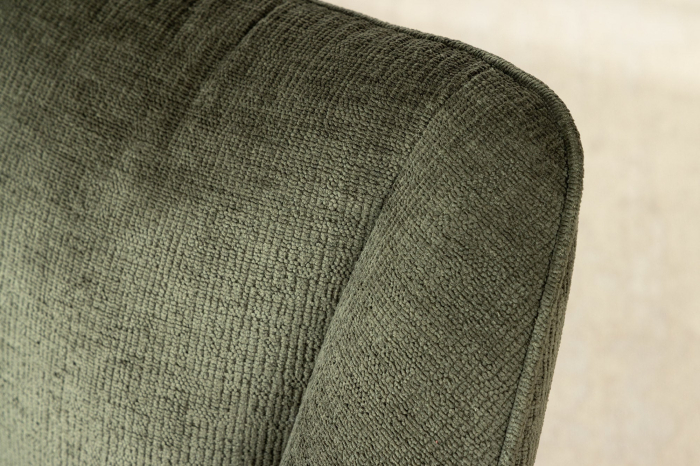 Set 2 scaune rotative AVIGNON 360° din chenille verde  [9]