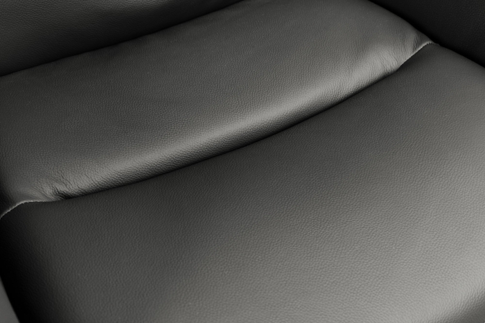 Set 2 scaune rotative BIG GEORGE 360° din piele si microfibra gri [6]