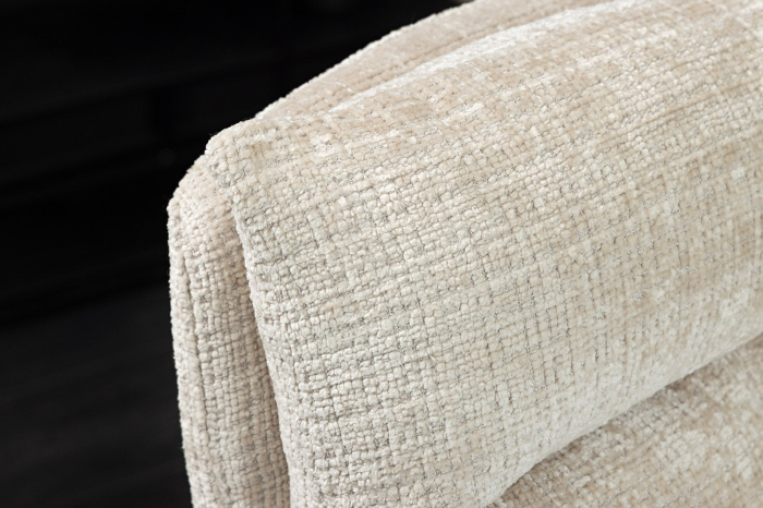 Set 2 scaune rotative BIG GEORGE din chenille sampanie [6]