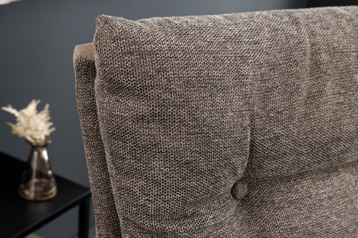 Set 2 scaune rotative BIG GEORGE din microfibra taupe [4]