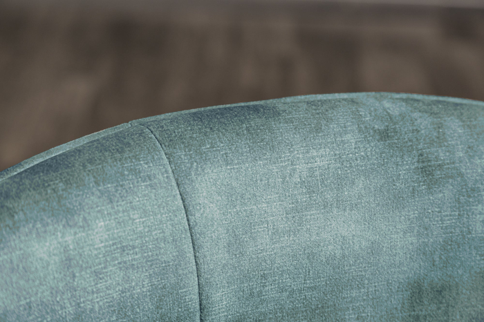 Set 2 scaune rotative EUPHORIA 180° din catifea turquoise [7]